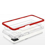 Klar 3in1 Case til Samsung Galaxy A22 4G Frame Gel Cover Red