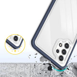 Klar 3in1 Case til Samsung Galaxy A32 5G Frame Gel Cover Blå