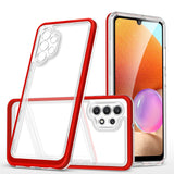 Klar 3in1 Case til Samsung Galaxy A32 5G Frame Gel Cover Red