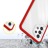 Klar 3in1 Case til Samsung Galaxy A32 5G Frame Gel Cover Red