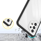 Klar 3in1 Case til Samsung Galaxy A72 4G Frame Gel Cover sort