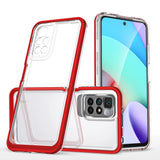 Klar 3in1 Case til Xiaomi Redmi 10 Frame Gel Cover Red