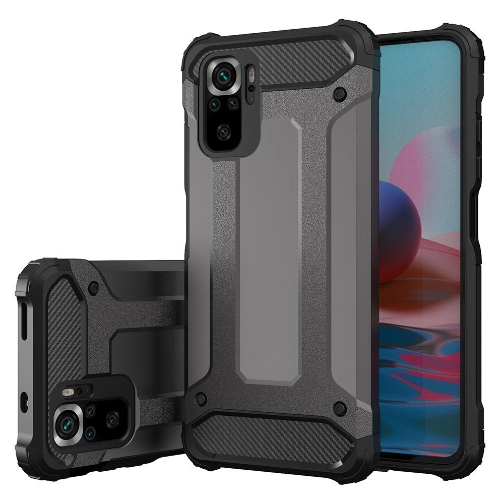 Hybrid Armor Case Tough Rugged Cover til Xiaomi Redmi Note 11T 5G / Redmi Note 11S 5G / Poco M4 Pro 5G blå