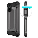 Hybrid Armor pansrede hybrid case cover Xiaomi Redmi Note 11 Pro + 5G (Kina) / 11 Pro 5G (Kina) / Mi11i HyperCharge / Poco X4 NFC 5G blå