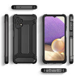 Hybrid Armor Case Tough Rugged Cover til Samsung Galaxy A73 sort