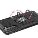Wozinsky Ring Armor Tough Hybrid Case Cover + Magnetisk Mount til Samsung Galaxy S22 + (S22 Plus) Pink