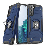 Wozinsky Ring Armor Tough Hybrid Case Cover + Magnetisk Mount til Samsung Galaxy S22 + (S22 Plus) Blå