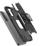 Wozinsky Ring Armor Tough Hybrid Case Cover + Magnetisk Mount til Samsung Galaxy S22 + (S22 Plus) Sort