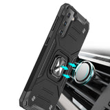 Wozinsky Ring Armor Tough Hybrid Case Cover + Magnetisk Mount til Samsung Galaxy S22 + (S22 Plus) Sort