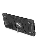 Wozinsky Ring Armor robust hybrid case cover + magnetisk holder til Samsung Galaxy S22 Ultra sølv