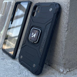 Wozinsky Ring Armor robust hybrid case cover + magnetisk holder til Samsung Galaxy S22 Ultra blå