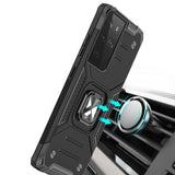 Wozinsky Ring Armor robust hybrid case cover + magnetisk holder til Samsung Galaxy S22 Ultra sort