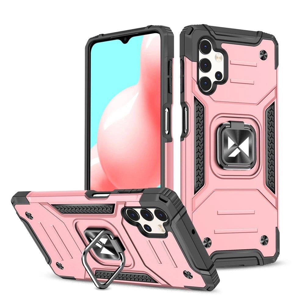 Wozinsky Ring Armor Armored Hybrid Case Cover + Magnetisk Mount til Samsung Galaxy A73 guld