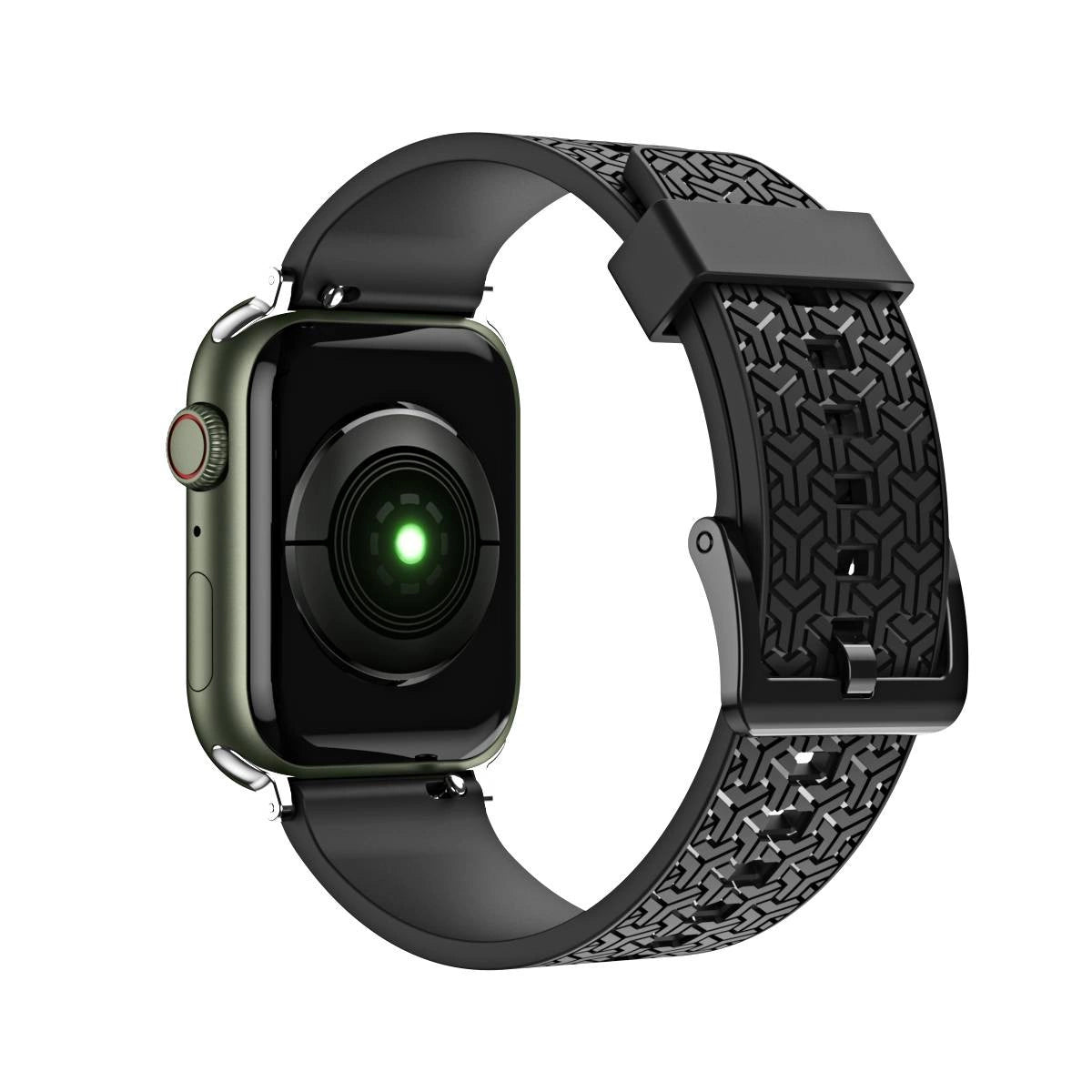 Watch Strap Y Watchband Armbånd til Apple Watch 42 / 44 / 45 mm - sort