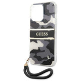 Guess GUHCP13LKCABBK iPhone 13 Pro / 13 6.1" black/black hardcase Camo Strap Collection