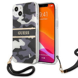 Guess GUHCP13MKCABBK iPhone 13 6.1" sort/sort hardcase Camo Strap Collection