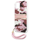 Guess GUHCP13MKCABPI iPhone 13 6.1" pink/pink hardcase Camo Strap Collection