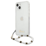 Guess GUHCP13MKPSWH iPhone 13 6.1" Transparent hardcase White Pearl