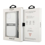 Guess GUHCP13SKC4GBSI iPhone 13 mini 5.4" Transparent hardcase 4G Gray Strap Silver Chain
