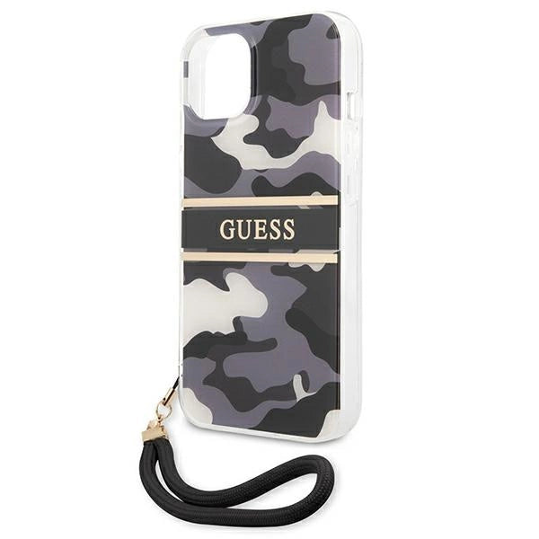 Guess GUHCP13SKCABBK iPhone 13 mini 5.4" sort/sort hardcase Camo Strap Collection