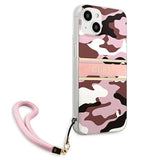 Guess GUHCP13SKCABPI iPhone 13 mini 5.4" pink/pink hardcase Camo Strap Collection