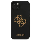 Guess GUHCP13SLS4GGBK iPhone 13 mini 5.4" black/black hard case Silicone 4G Logo