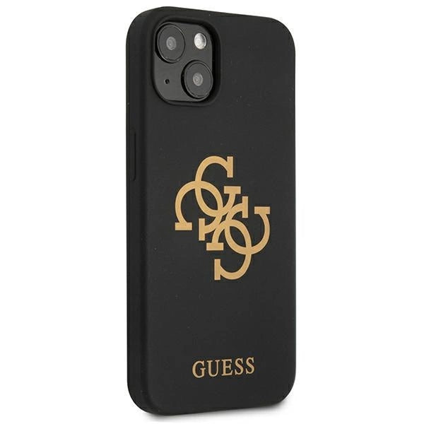 Guess GUHCP13SLS4GGBK iPhone 13 mini 5.4" black/black hard case Silicone 4G Logo