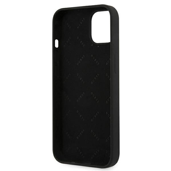 Guess GUHCP13SLS4GGBK iPhone 13 mini 5.4" black/black hard case Silicone 4G Logo