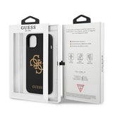 Guess GUHCP13SLS4GGBK iPhone 13 mini 5.4" black/black hard case Silicone 4G Logo