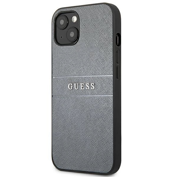 Guess GUHCP13SPSASBGR iPhone 13 mini 5.4" grey/grey Saffiano Strap