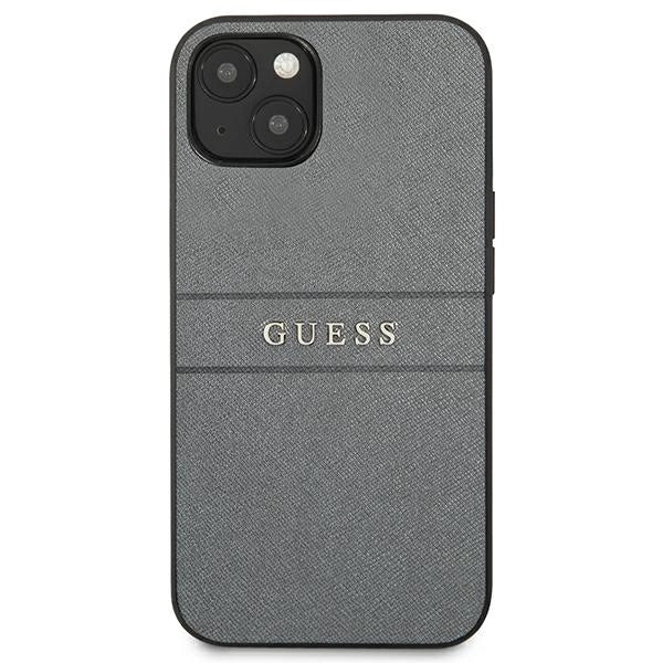 Guess GUHCP13SPSASBGR iPhone 13 mini 5.4" grey/grey Saffiano Strap
