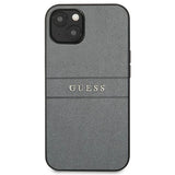 Guess GUHCP13SPSASBGR iPhone 13 mini 5.4" grey/grey Saffiano Strap