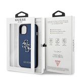 Guess GUHCP13SSA4GSBL iPhone 13 mini 5.4" blue/blue hardcase Saffiano 4G Metal Logo