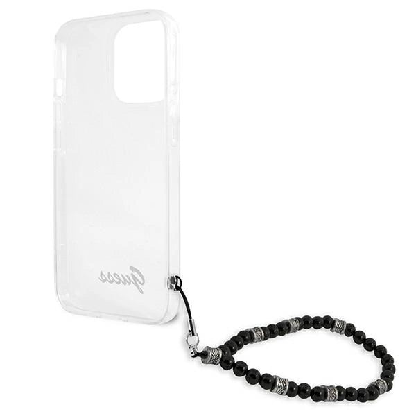 Guess GUHCP13XKPSBK iPhone 13 Pro Max 6.7" Transparent hardcase Black Pearl