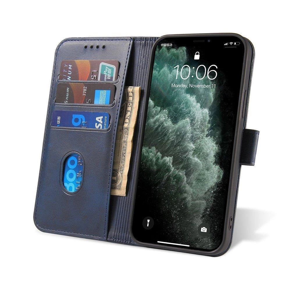 Magnet Case elegant flip cover case med standfunktion Xiaomi Redmi Note 11 Pro+ 5G (Kina) / 11 Pro 5G (Kina) / Mi11i HyperCharge / POCO X4 NFC blå