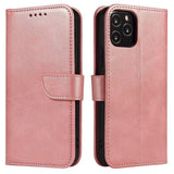 Magnet Case elegant case case cover med en flap og stand funktion Poco M4 Pro 5G lyserød