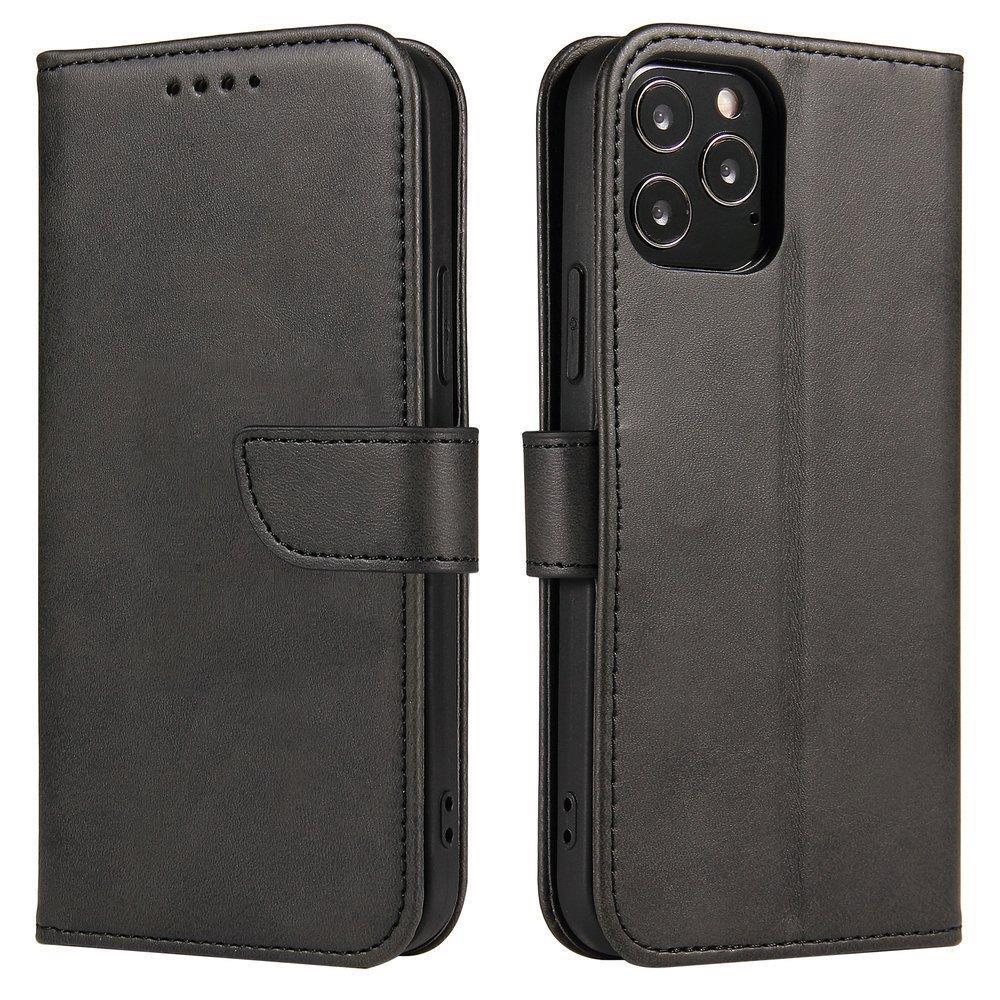 Magnet Case elegant forside med flap og stativ funktion Honor Magic3 sort
