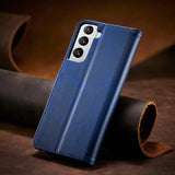 Magnet Case Elegant Case Cover Flip Cover Samsung Galaxy S22 + (S22 Plus) Blå