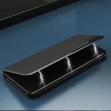 Eco Leather View Case elegant kuffert med flip-cover og standfunktion til Samsung Galaxy S22 + (S22 Plus) blå