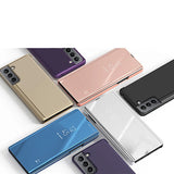 Clear View Case blå cover til Samsung Galaxy S22 + (S22 Plus)
