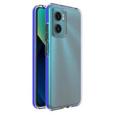 Spring Cover Case gel cover med en farvet ramme til Xiaomi Redmi 10 mørk blå