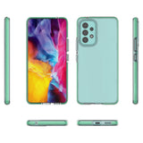 Spring Case cover gel TPU cover med farvet ramme til Samsung Galaxy A73 lyserød