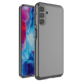 Spring Case cover gel cover med farvet ramme til Samsung Galaxy A13 5G sort