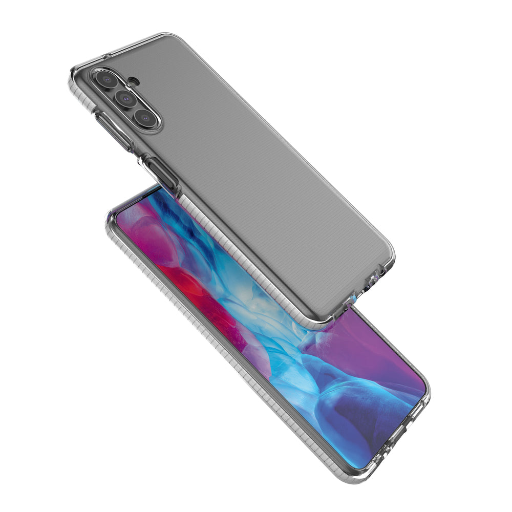 Spring Case cover gel cover med farvet ramme til Samsung Galaxy A13 5G sort