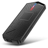 Axagon EEM2-GAM, USB-C 10Gbps - NVMe & SATA SSD GAME M.2 box, bezšroubkový SSD kabinet Sort