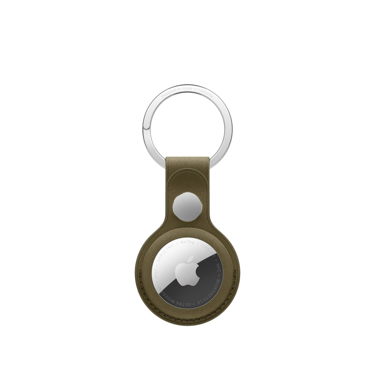 Apple AirTag FineWoven Key Ring – Dark Olive
