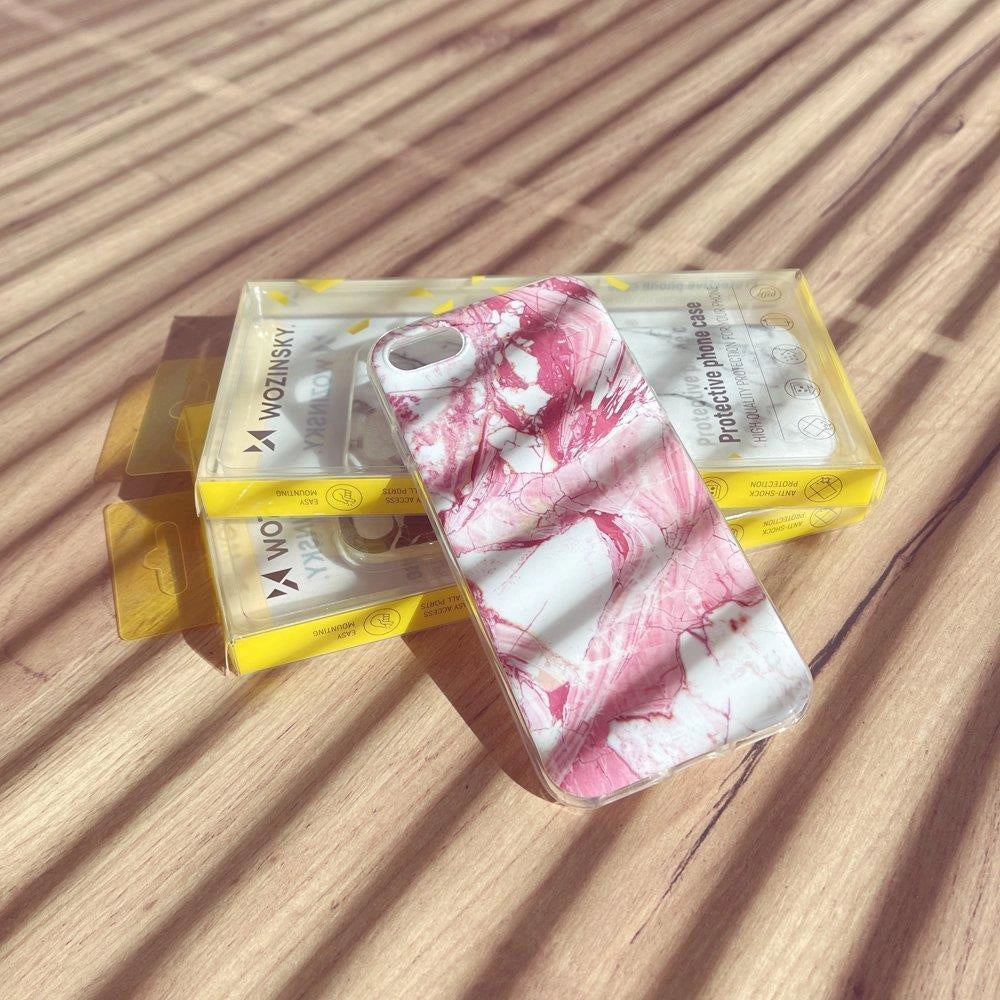 Wozinsky Marble TPU cover gel marmor til Samsung Galaxy S22 + (S22 Plus) hvid