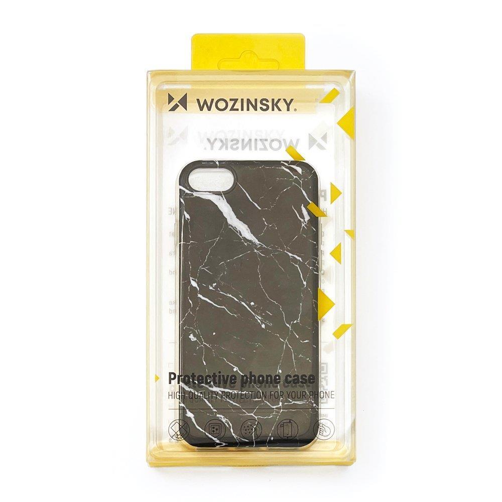 Wozinsky Marble TPU cover gel marmor til Samsung Galaxy A73 sort