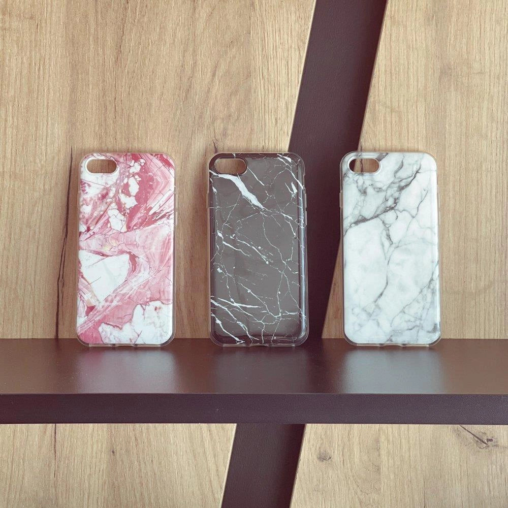 Wozinsky Marble TPU cover gel marmor til Samsung Galaxy A73 sort
