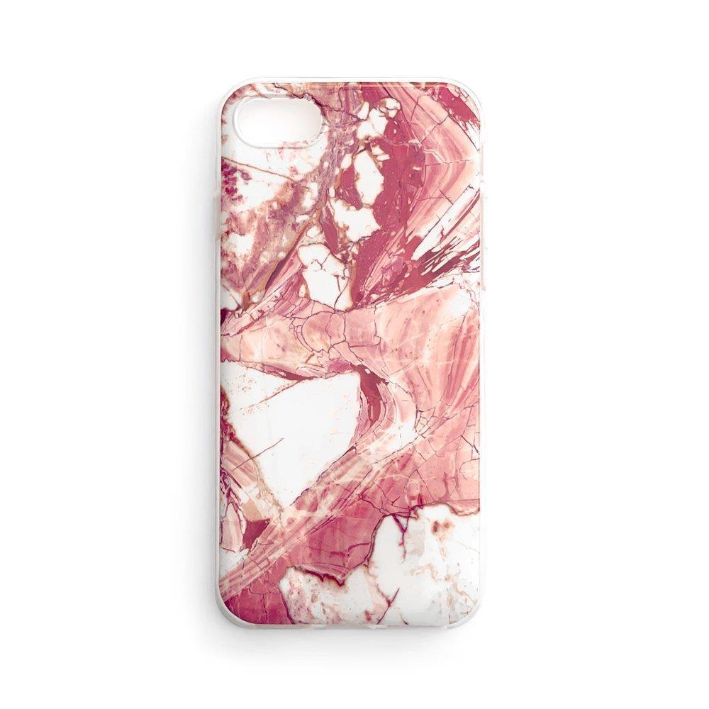 Wozinsky Marble TPU cover gel marmor til Samsung Galaxy A73 pink
